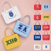 Premium EVA Strandtasche Tragbare Wasserdichte Greek Life Sorority Bid Day Geschenk Große Kapazität Individuelles Logo Ketten