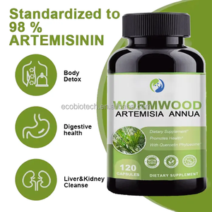 Ausreson Artemisinina Cápsulas Extracto Suplementos Etiqueta privada Extracto de artemisinina natural 30:1 98% Cápsulas de artemisinina - Product Image 2