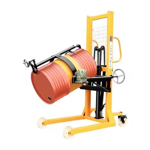 Inclinador de tambor de 180 grados personalizado de fábrica, capacidad de 500Kg, elevador de tambor de aceite Manual hidráulico, 1600Mm, tres ruedas - Product Image 2