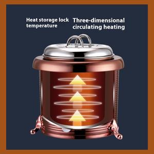 หม้อโจ๊กสแตนเลสไฟฟ้าเชิงพาณิชย์พร้อมฉนวนกันความร้อนมุกสำหรับใช้ในโรงแรมและร้านอาหาร - Product Image 3