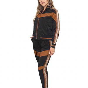 Conjunto Deportivo Casual de 2 Piezas para Mujer, Talla Grande, Color Sólido, Transpirable, Ligero y Ecológico, Sudadera y Pantalones para Gimnasio - Product Image 3