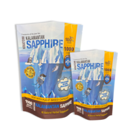 Logo personnalisé, sachet vertical en plastique de qualité alimentaire de 250 g, fermeture éclair, résistant à l'humidité, pour l'emballage du café, emballage personnalisé