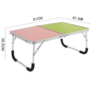 Leichter, moderner, faltbarer 2-Fuß-Tisch aus Aluminiumlegierung und MDF für Camping und Laptop-Arbeit im Freien, mit individueller Farbgebung für den Hotelgebrauch - Product Image 5
