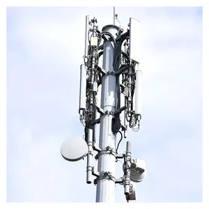 Factory Direct Sale Mast Lattice Tower Communication Pole Telecom Pole 30M Telecommunication Monopole