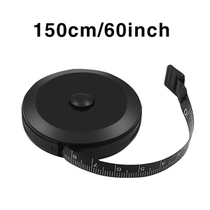150cm/60in Eco-Friendly Black Plastic <strong>Tape</strong> <strong>Measure</strong> For Body Fabric Sewing Tailor Cloth Knitting Craft - Product Image 5