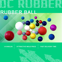 Boule élastique en caoutchouc de silicone d'usine réputée taille personnalisée 10mm -70mm