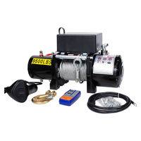Mini treuil électrique pour voiture avec capacité de 6000lbs/12000lbs, 12v/24v, câble en acier, palan pour automobiles
