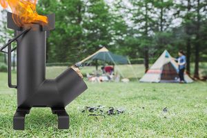 <span class=keywords><strong>Estufa</strong></span> de cohete de pellets de madera <span class=keywords><strong>Estufa</strong></span> de camping portátil de leña - Product Image 6