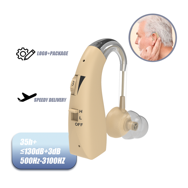 Portable Rechargeable 16-Channel Hearing Aid | Adjustable Volume Clear Sound Noise Reduction | Professional Hearing Assistance