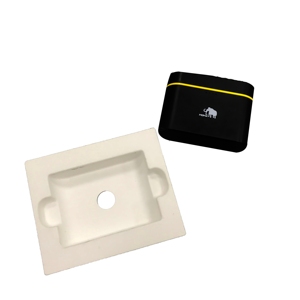 High Quality Large Cardboard black Paper Carton Radio equipment Packaging inner Box Packaging white inner tray