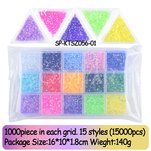 <span class=keywords><strong>Strass</strong></span> AB en résine pour ongles, paillettes colorées, à dos plat, accessoires pour décorations 3D pour <span class=keywords><strong>Nail</strong></span> <span class=keywords><strong>Art</strong></span>, 2/3/4mm - Product Image 5