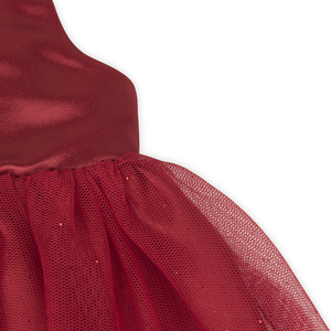 Vestido de niña con diseño de rosa 3D OA, color rojo, sin mangas, de malla y tul, para bebés y niñas pequeñas - Product Image 4