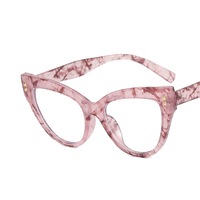2025 nouvelles femmes populaires oeil de chat lunettes optiques rétro cadre couleur bloquant la lumière bleue lunettes personnalisé en gros