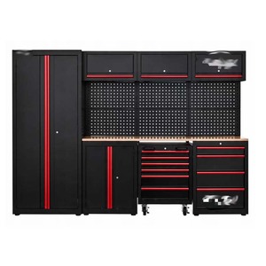 Gabinete Modular para Estación de Trabajo en Garaje, 12 Cajones, con Candado, Longitud Personalizable, Construcción de Acero Resistente, Capacidad de Carga de 200 kg - Product Image 1