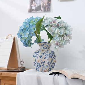 ดอกไฮเดรนเยียเห็ดดำประดิษฐ์  การจัดดอกไม้ประดิษฐ์ที่ดูสมจริงเหมาะสำหรับงานแต่งงาน - Product Image 6