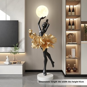 Lampada da terra scultura astratta di Design ispirata al balletto per le ragazze grande ornamento eco-friendly artigianato creativo - Product Image 5