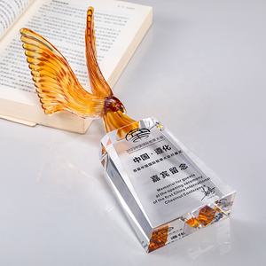 2024 trophée de champion de trophée de glaçure de couleur de forme d'aigle trophée en verre de fabricant professionnel pour le cadeau de Souvenirs d'événements créatifs - Product Image 4