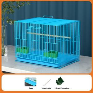 Maison de luxe grande hauteur perroquet Cage à oiseaux grande Villa fer Construction métal oiseau Wren Cage écologique grande Cage d'élevage - Product Image 6