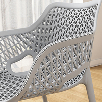 Chaises empilables en plastique PE PP HAOSI italiennes durables pour l'intérieur et l'extérieur, au design minimaliste, pour le jardin, la chambre, l'école