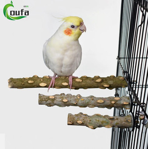 Juguete de Percha de Madera al por Mayor para Pájaros, Accesorios de Percha para Jaulas de Loros, Perchas de Rama para Periquitos, Cacatúas, Conures y Guacamayos - Product Image 1