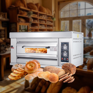 Prix bas automatique personnalisé 1 2 3 4 pont 6 9 plateaux gaz électrique <span class=keywords><strong>Type</strong></span> <span class=keywords><strong>industriel</strong></span> cuisson Pizza gaz unique pont <span class=keywords><strong>four</strong></span> - Product Image 1