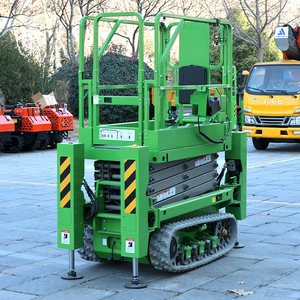 Plateforme élévatrice à ciseaux portable à chenilles autopropulsée tout-terrain CE 4-18m pour zone résidentielle - Product Image 1