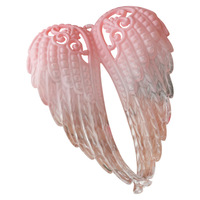 Mini-ornement de Noël floqué à suspendre, motif talon haut, flocon de neige, aile de plume, ange, pour décoration d'arbre et de fenêtre