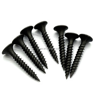 Vis à tête trompette M3.5 * 1 à haute dureté, filetage fin, oxyde noir, Phillips, pour plaques de plâtre
