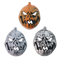 Masque de citrouille d'horreur d'Halloween, masque de citrouille maléfique, accessoires de costume de jeu de rôle, accessoires en PU