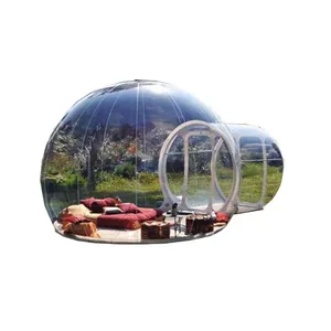 充气泡泡帐篷聚氯乙烯地球仪透明冰屋圆顶帐篷户外野营活动婚礼派对充气泡泡屋
