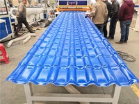 Resistente a los rayos UV de plástico de PVC línea de producción de Tejas