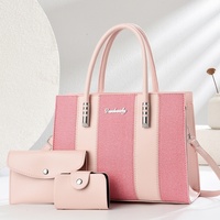 Tas Bisnis Wanita Kapasitas Besar Tali Selempang Lepas Pasang Set Dompet Multi Warna Kombinasi Custom OEM ODM