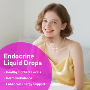 Gotas líquidas endocrinas femeninas más vendidas con riboflavina, suplemento herbario para la menopausia, gotas líquidas para un nivel de cortisol saludable - Product Image 6