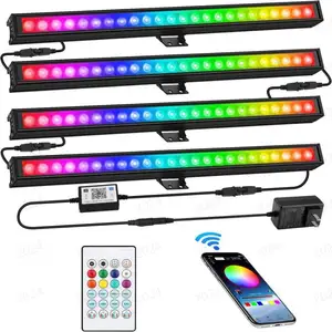 RGB 18 36 LED 7 Chế Độ Âm Thanh Kích Hoạt DMX Điều Khiển Sân Khấu Dj Par Lights Với Điều Khiển Từ Xa Cho Câu Lạc Bộ KTV Disco Đảng Chiếu Sáng