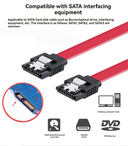 SSD SATA3.0 Adapter Cáp 2.0 nối tiếp đĩa dữ liệu cáp SATA cong thẳng đầu cáp - Product Image 2