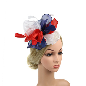 Fascinateur en organza pour femmes, coiffe en mousseline de soie pour mariage, cocktail, fête du thé, Kentucky Derby - Product Image 2