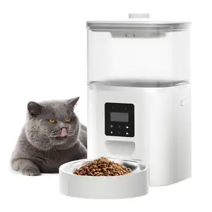 売れ筋4L自動猫フィーダー時限犬FoodWifi接続アプリリモコンダブル電源自動ペットフィーダー