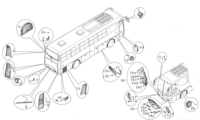 LED-Scheinwerfer-Bausatz 6880L Teilenummer 3714-00074, Bus-Ersatzteile für Yutong ZK6129H, ZK6127H, ZK6127HS Chinesische Reisebusse