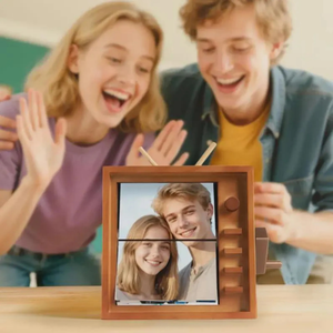 Nouveau cadeau de la fête des mères pour les couples d'IBN - <span class=keywords><strong>Cadre</strong></span> <span class=keywords><strong>photo</strong></span> en bois <span class=keywords><strong>personnalisé</strong></span> lumineux à manivelle comme souvenir - Product Image 3
