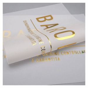 Papier sulfurisé semi-transparent personnalisé Moatain avec logo, papier calque, papier vélin, acétate pour l'emballage de gâteaux, beignets, biscuits, lait et gelée - Product Image 1