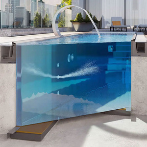 25m Prefabricated Metal Framed Steel Frame <strong>Pool</strong> Commercial Outdoor Swimming <strong>Pools</strong> With Stainless Steel Swimming <strong>Pool</strong> Ladders - Product Image 1