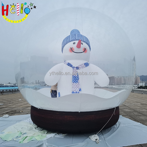 Globe à neige gonflable géant, grottes gonflables, globe à neige gonflable grandeur nature, <span class=keywords><strong>location</strong></span> de globe à neige gonflable, grand globe de Noël gonflable avec bonhomme de neige - Product Image 5
