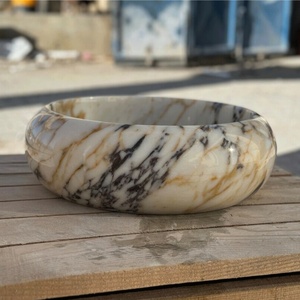 סגנון איטלקי אור יוקרתי שיש משטח כביסה טבעי, כיור שיש כיור מודרני פשוט - Product Image 5