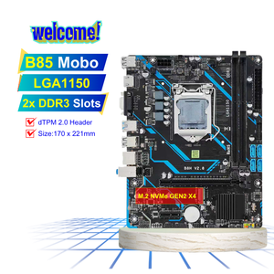 เมนบอร์ด NEW <span class=keywords><strong>B85</strong></span> รองรับ TPM 2.0 ช่องเสียบ LGA1150 แบบ Dual Channel 2X DDR3 RAM ช่องเสียบ NVMe M2 PCIe3.0 X16 SATA3.0 USB3.0 - Product Image 1