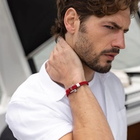 Pulsera de Cuerda Hecha a Mano con Logotipo Personalizado, Regalo de Lujo para Hombre, Cuerda Náutica de Acero Inoxidable, Regalo para Hombre