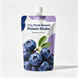 Boisson protéinée végétale certifiée Halal en poche souple, sans OGM, pour l'alimentation quotidienne - Product Image 1