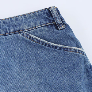 Vêtements pour femmes 2026 Nouvelle mode Culottes couleur unie rétro taille haute avec fermeture éclair décontractées pour femmes - Product Image 4
