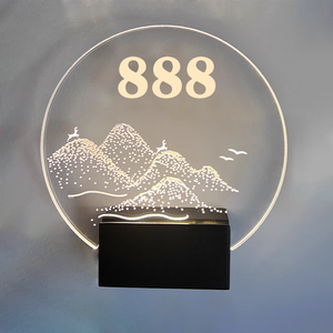 Letrero de cubo con logotipo LED electrónico resistente a impactos, señalización de pared acrílica gigante con nombre de número para fines decorativos - Product Image 4