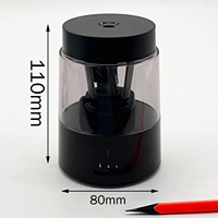 Taille-crayon électrique automatique de haute qualité avec arrêt automatique, 3 options de pointe, alimentation USB, en plastique, pour l'école