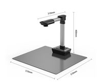 Escáner de Documentos Portátil A3, 20MP, Escáner Automático de Libros, Controlador de Pie, Interfaz USB, Multiformato PDF/Word, OCR en 1 Segundo